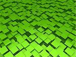 3d green area background cube abstract pattern