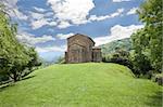 IX century Santa Cristina de Lena church near Oviedo city in Asturias