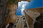 Beautiful shot of the palace of the popes in Avignon, Provence, France.