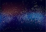 Galactic space scape background with distant stars