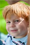 Portrait of redhead boy