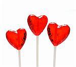Three heart shaped lollipops for Valentine's Day from my Valentine series