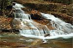 Waterfall in tropical forest of Thailand.