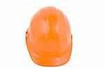 orange hard hat isolated on a white background