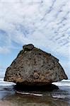 rock formation on the atlantic coastline Bathsheba Cattlewash beach Barbados windward islands lesser antilles caribbean west indies