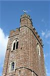 An old Church tower in Devon, England.