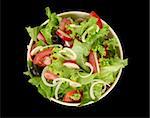 Salad bowl with fresh salad