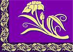 Floral border 05 - highly detailed floral ornaments as decorative border