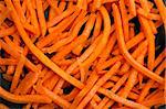 Close up shot of slices of carrot