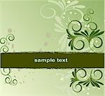 Floral Background  with frame - abstract  art vector