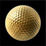 golden golf ball