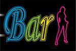 Illustration of a neon sing that could be used to promote a bar