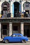Classic American car on Havana street