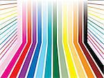 Colorful room or rainbow stripes ready to add your own copy over the top