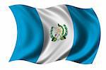 Flag of Guatemala waving in the wind