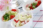 Small salads, low calorie eating