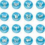 A set of shiny Computing and Website Icons