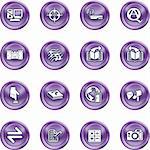 Internet or Computing Icon Set.  No meshes used