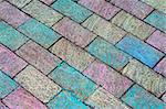 Colored brick walkway 2