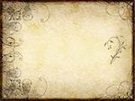 excellent swirling arabesque design printed on grungy paper background