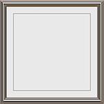 shiny metal frame with white matte for certificates, awards or photos