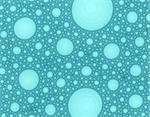 Fractal rendition of a blue bubble back ground