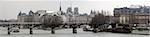 Panorama of Paris - view from Seine