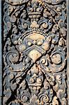 The detail of stone carving at banteay Sreiz, Cambodia
