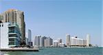 Miami skyline - apartment and office buildings in Miami