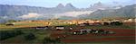 A rural settlement in the beautiful drakensberg mountains, South Africa