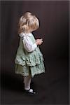 little girl standing