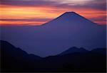 Predawn view of sacred Mt. Fuji