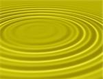 Smoothly 3d Image Of Circular Waves Expanding