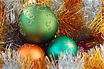 color Christmas balls decoration