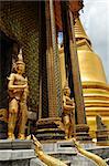 Statues of demons in Bangkok Royal Palace