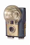 Vintage point and shoot camera with flash