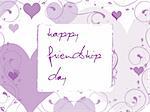 friendship day series with heart and floral, banner 25