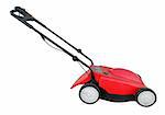 Electric Lawn Mower isolated with clipping path