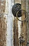 Detail of ancient wooden door
