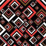 Seventies inspired abstract background in red and black