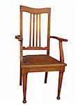 Antique Chair isolated with clipping path