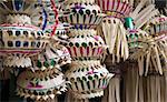 Decorative offerings for a Balinese temple ceremony