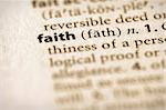 Selective focus on the word "faith". Many more word photos in my portfolio...