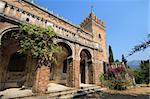 Exterior of an old Castle on Corfu island Greece