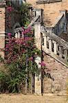 Exterior of an old Castle on Corfu island Greece