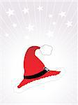 vector santa's cap, wallpaper