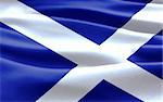 Flying Scottish Flag