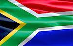 Flying South African Flag