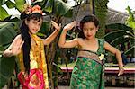 Balinese  Dancers In Traditional Clothes