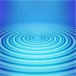 elegant big blue concentric ripples